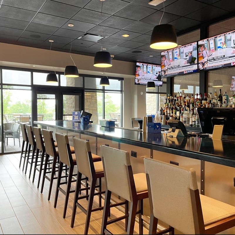 The bar set for service at The Hill Tavern Bar & Grill at Galloping Hill Golf Course in Kenilworth, NJ.